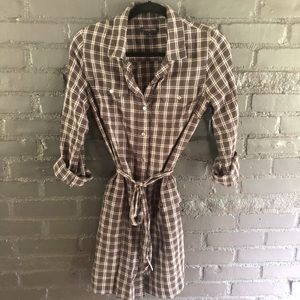 Banana Republic Plaid Shirt Dress